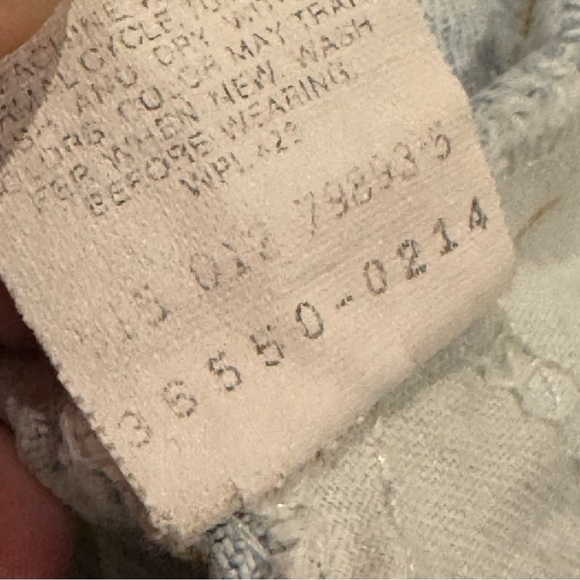 Vintage 80s Levis 550 Shorts Mens 30 Blue Denim Orange Tab Light Wash Jorts - Picture 8 of 9